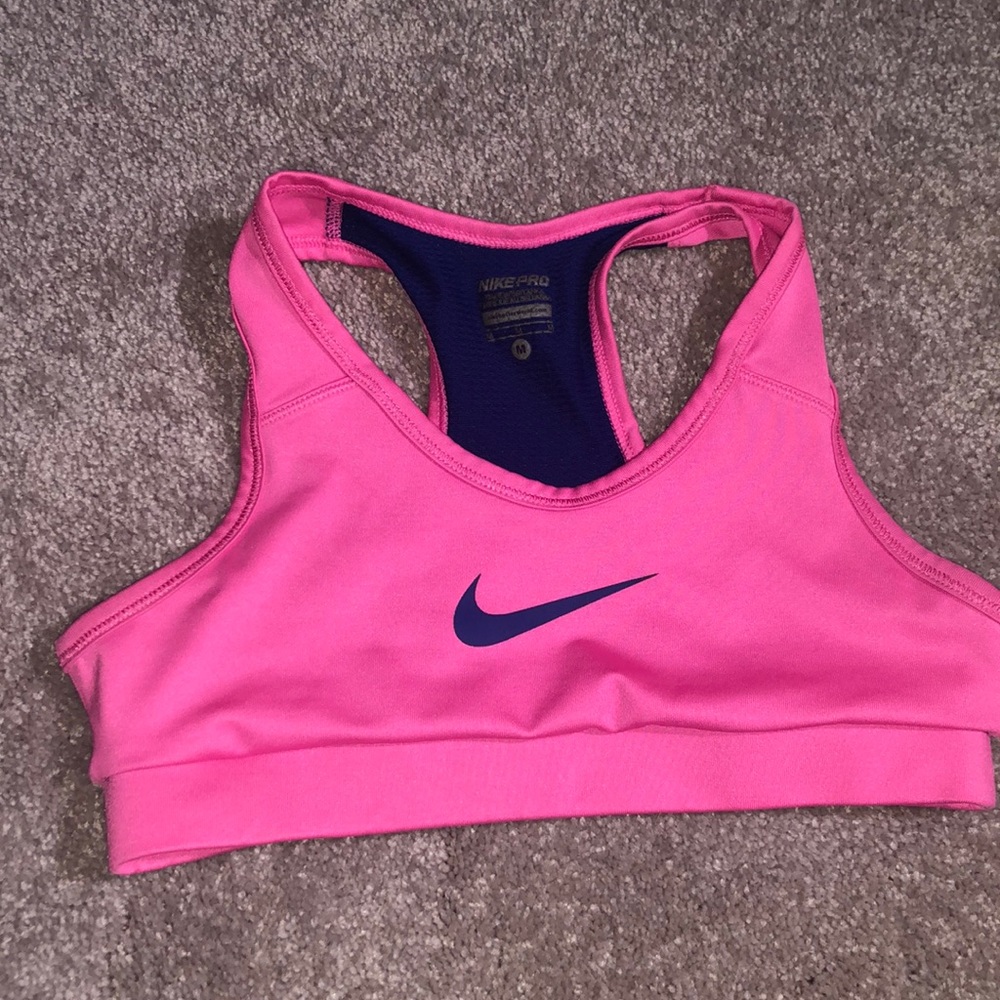 Kids Medium pink sports bra